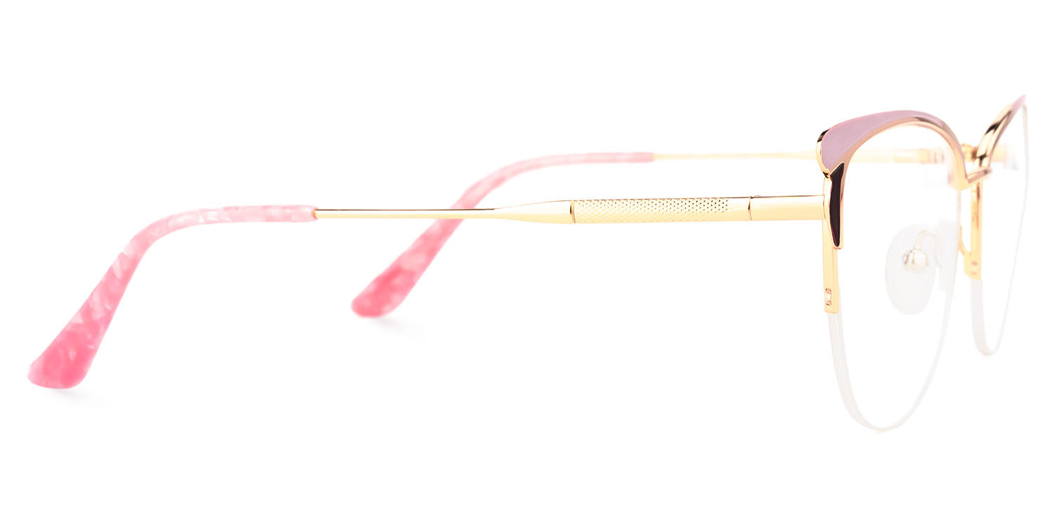 Pendy Browline Pink Glasses | ZEELOOL UK2