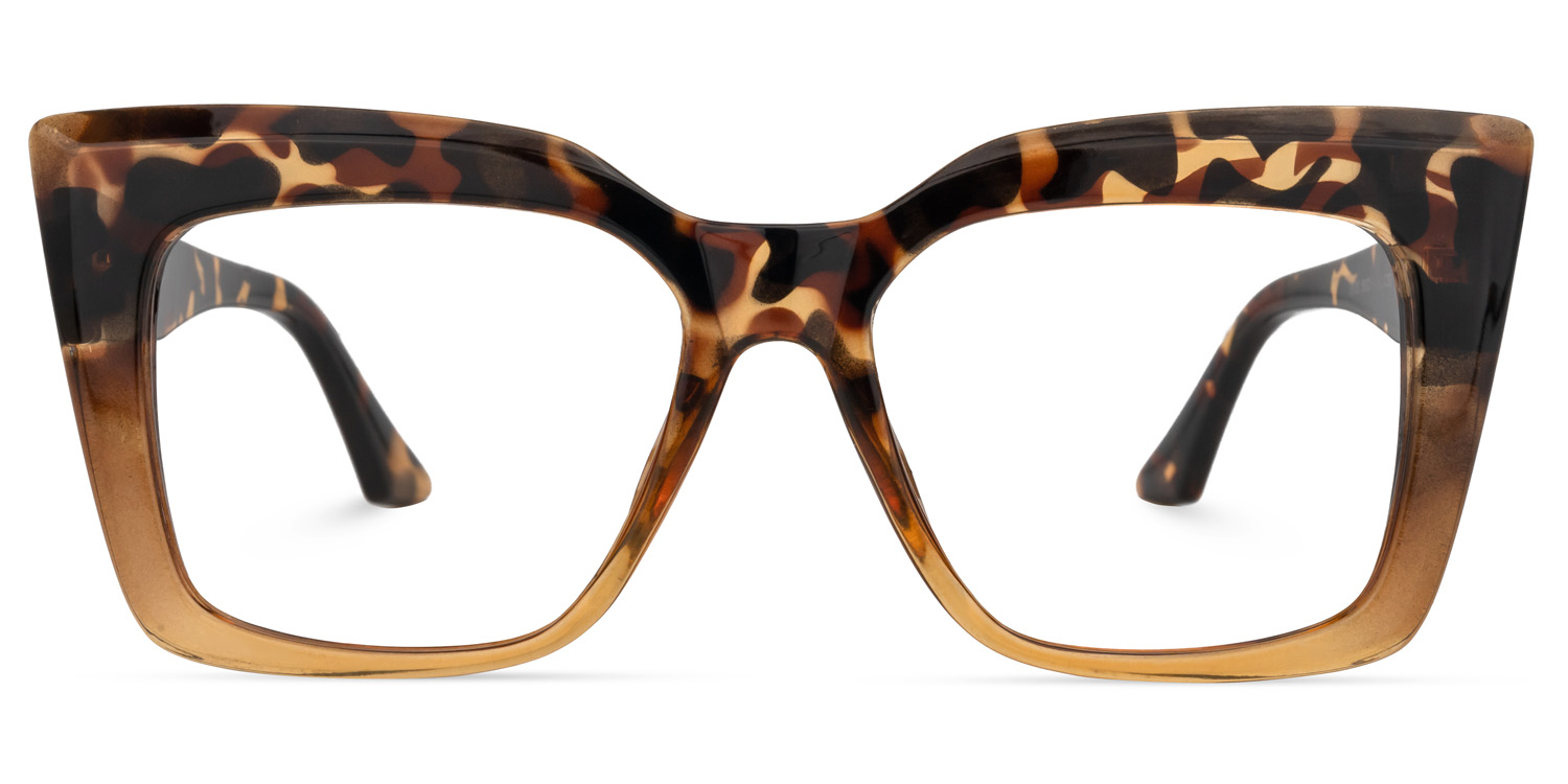 Tyhishia Square Tortoise Glasses | ZEELOOL UK0