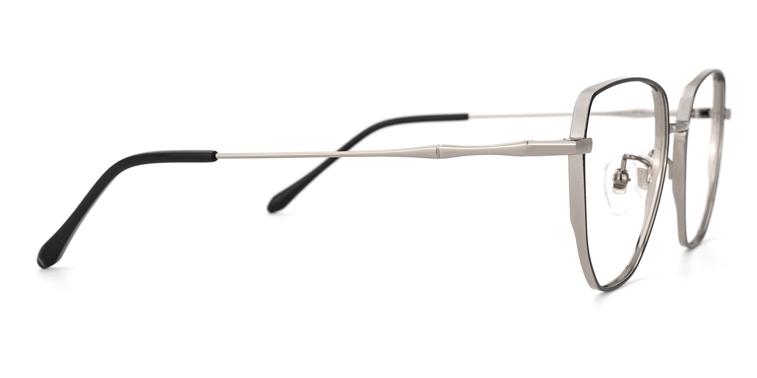 Owens Geometric Black-Silver Glasses | ZEELOOL UK2