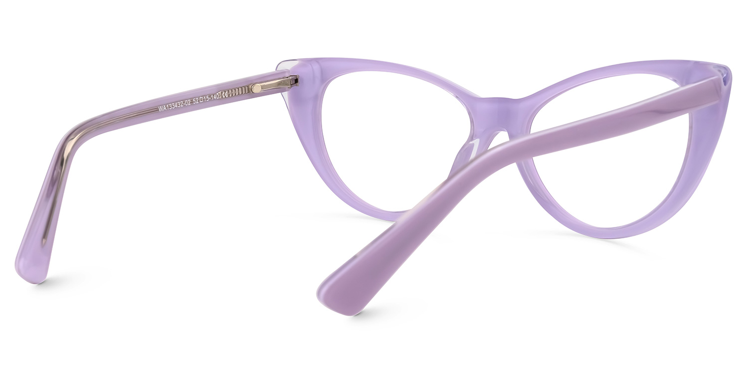 Vicky Cateye Purple Glasses | ZEELOOL UK3
