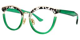 Laraine Two-Tone Cat eye Glasses1