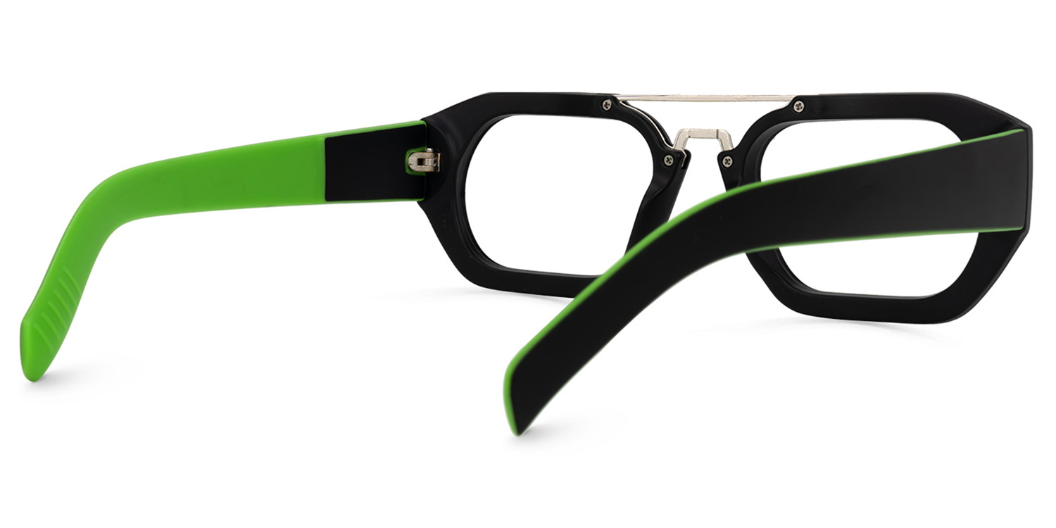 Ineabell Geometric Green Glasses | ZEELOOL UK3