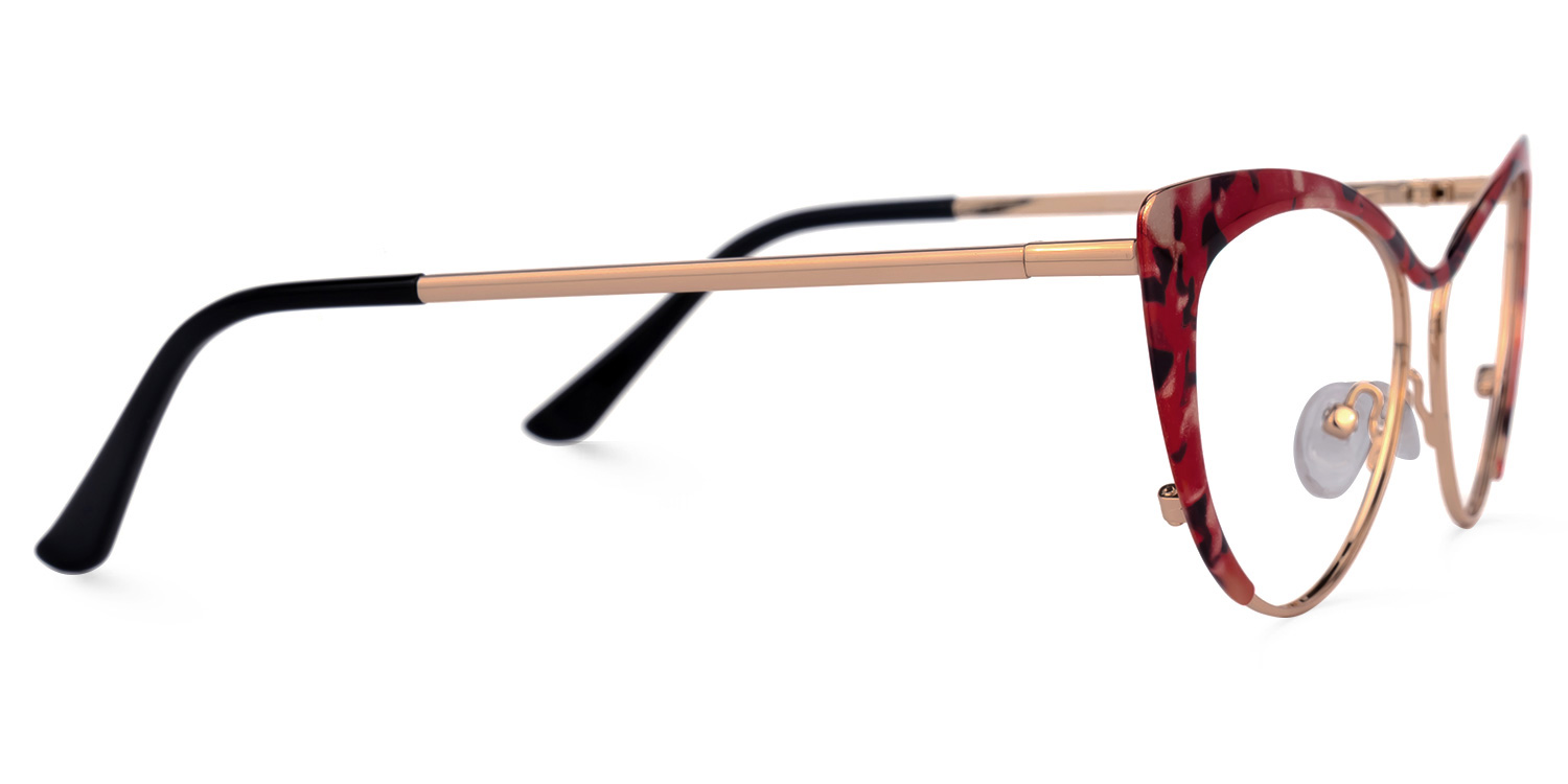 Ellen Cateye Red-Tortoise Glasses2