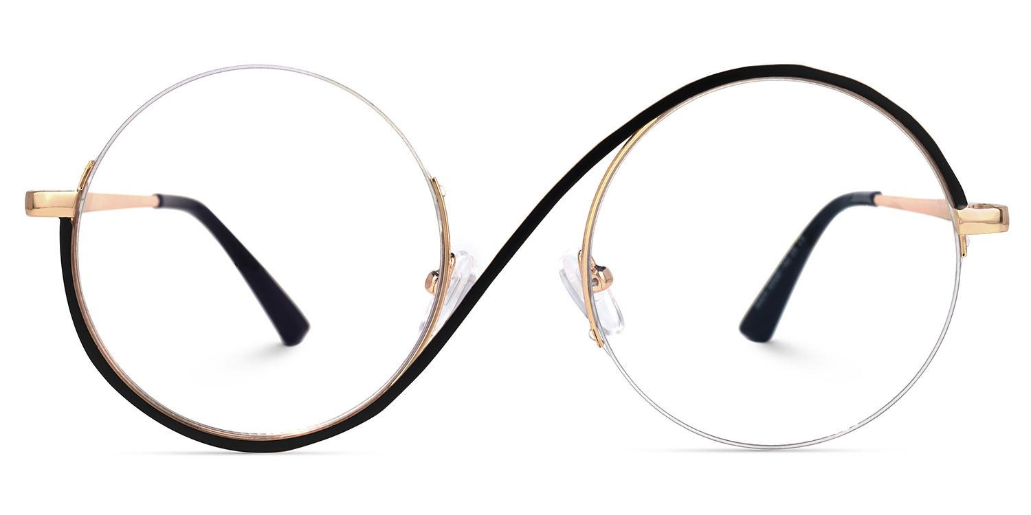 Witch Glasses - Flozif Round Black Frame Glasses | Zeelool2