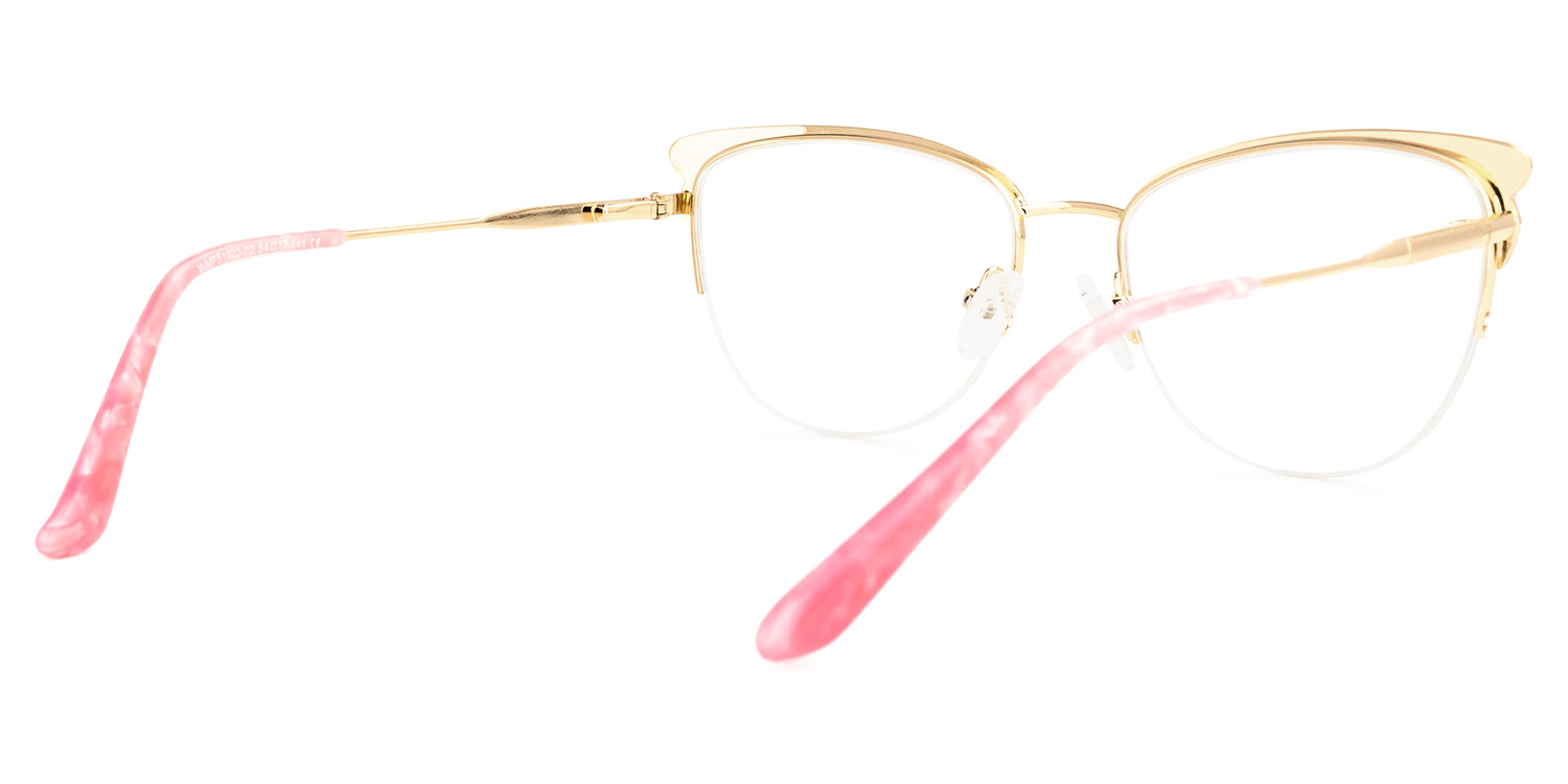 Pendy Browline Pink Glasses3