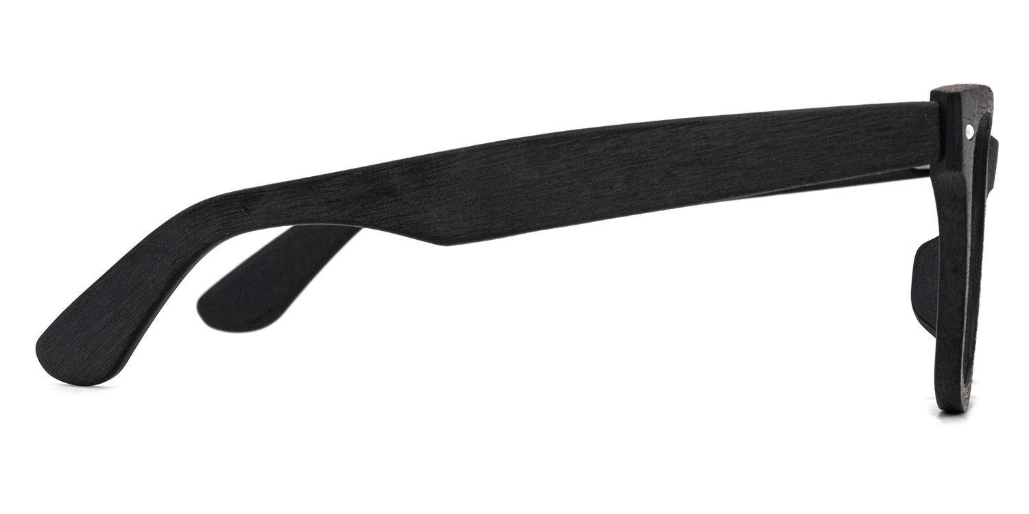 Ernie Square Black Glasses | ZEELOOL UK3