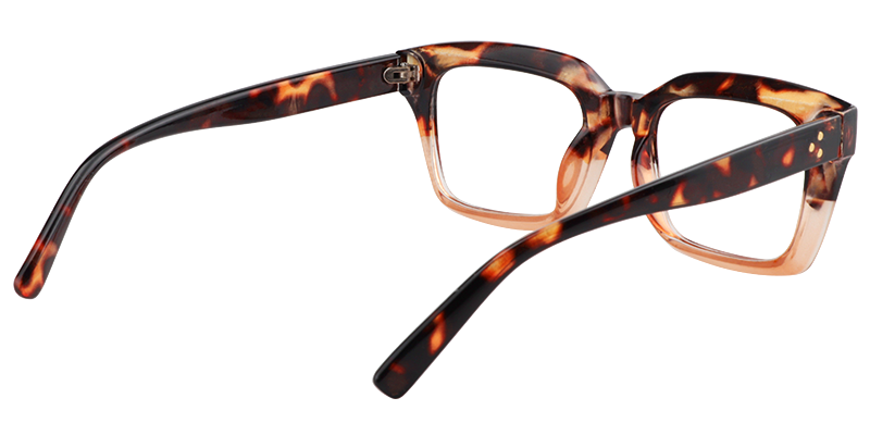Rectangle Tortoise Reading Glasses | ZEELOOL UK5