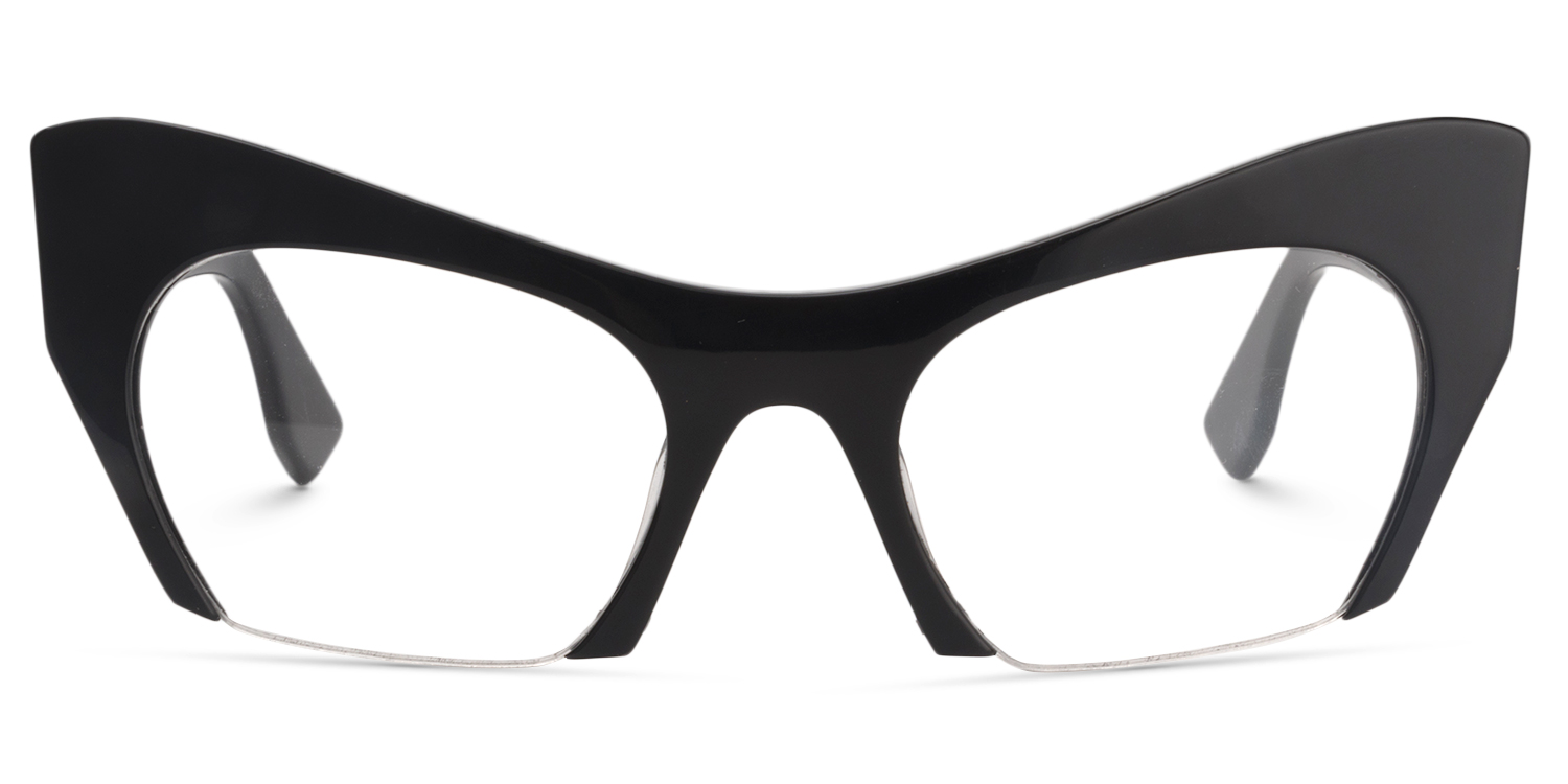 Cat Eye Black Glasses | ZEELOOL UK0