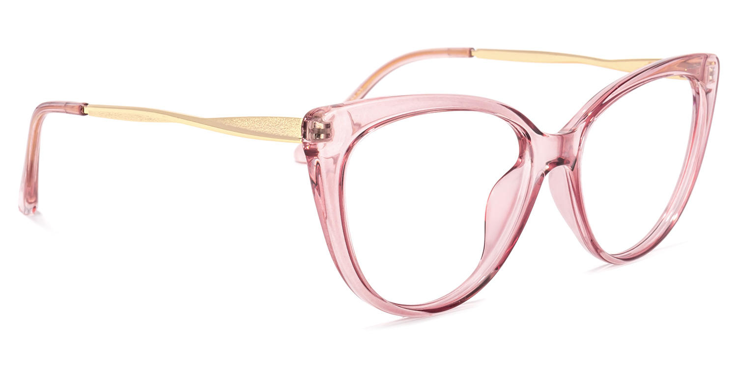 Marcus Cateye Pink Glasses | ZEELOOL UK2