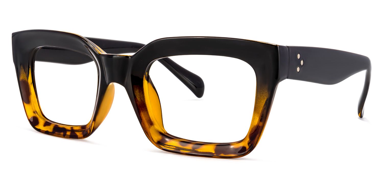Nevaeh Square Yellow-Tortoise Glasses | ZEELOOL UK1