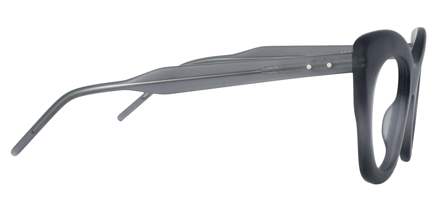 Cat-eye Gray Glasses | ZEELOOL UK3