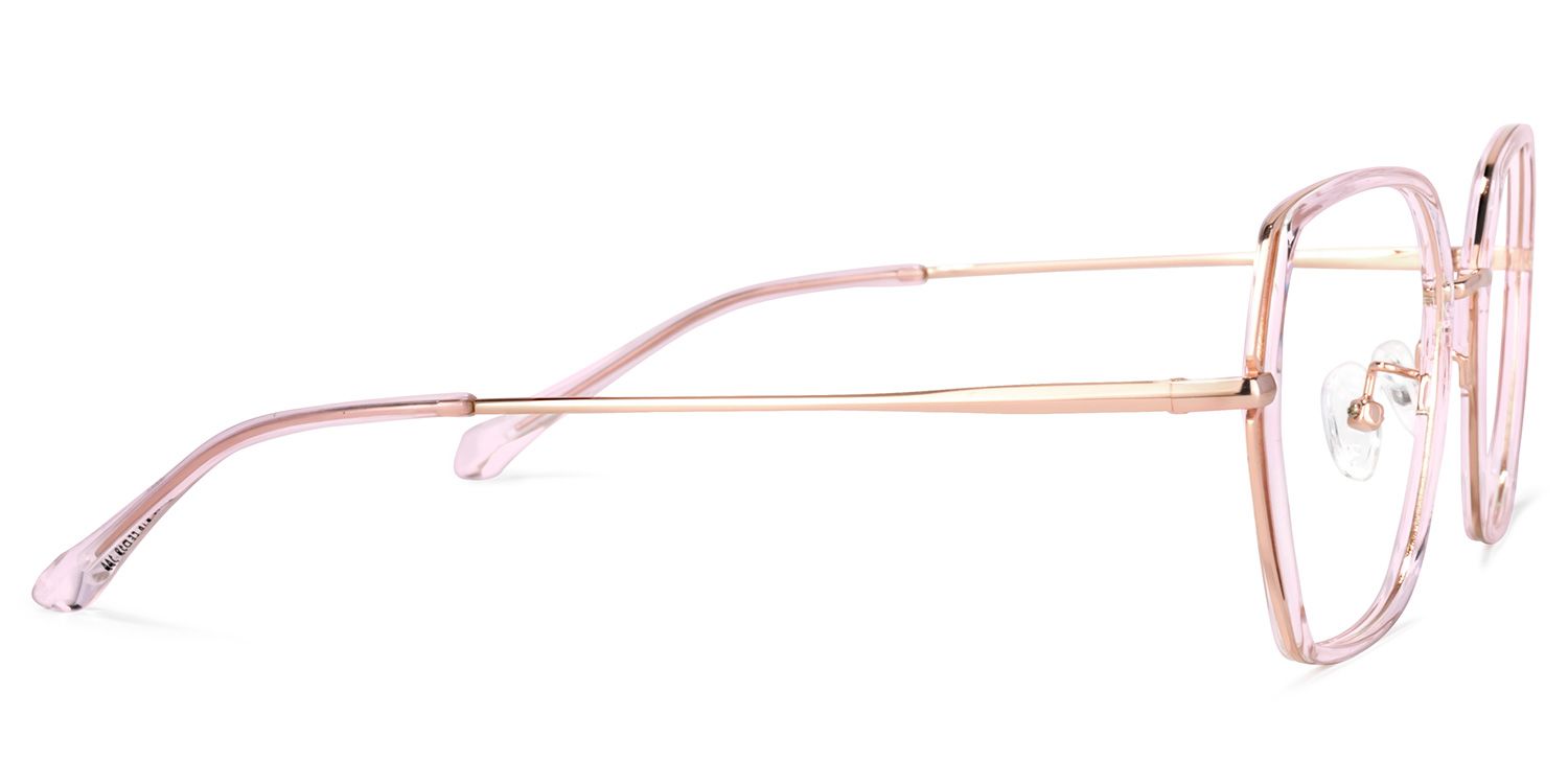 Odessa Geometric Pink Glasses | ZEELOOL UK3
