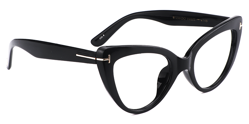 Cat Eye Black Glasses | ZEELOOL UK3