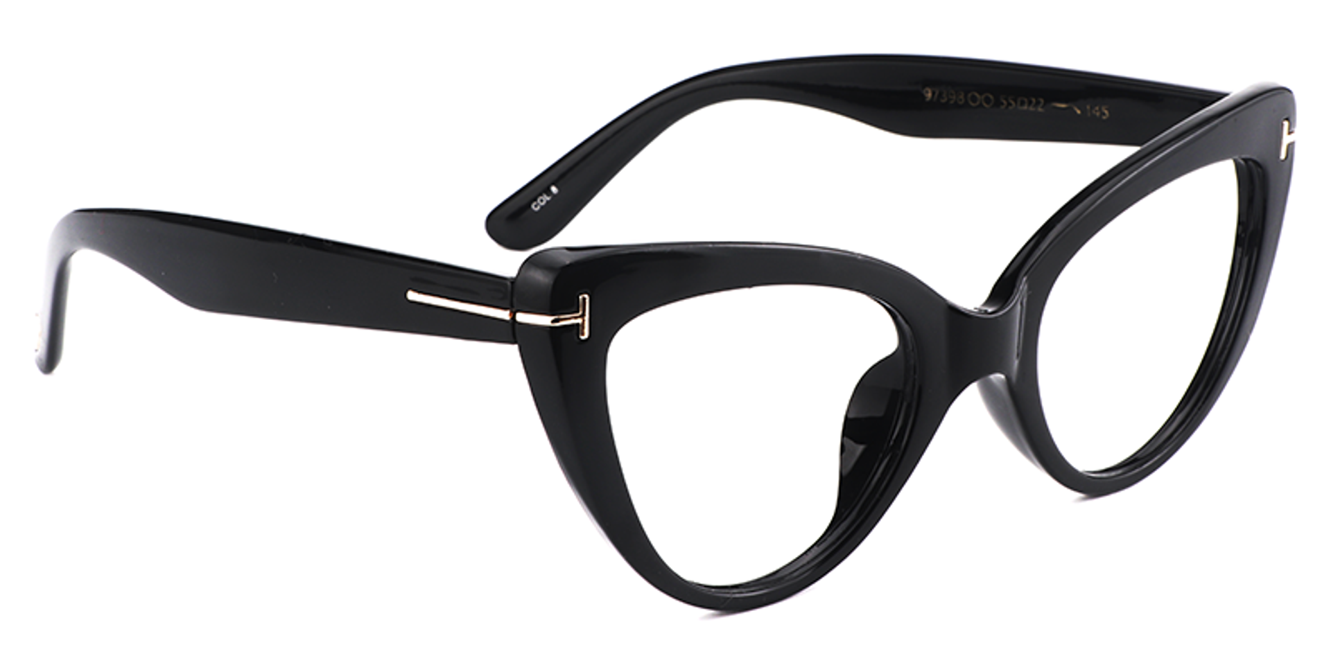 Cat Eye Black Glasses | ZEELOOL UK3