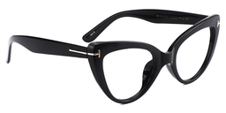 Kristin Black Cat eye Glasses3