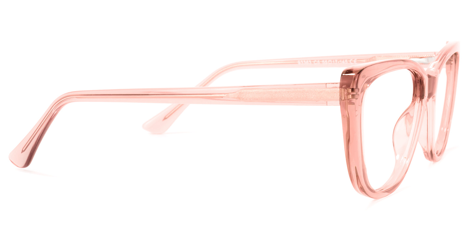 Qamar Cateye Pink Glasses | ZEELOOL UK3