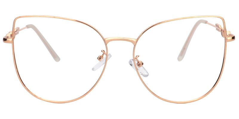 Alvina Cat Eye Gold Glasses | ZEELOOL UK0