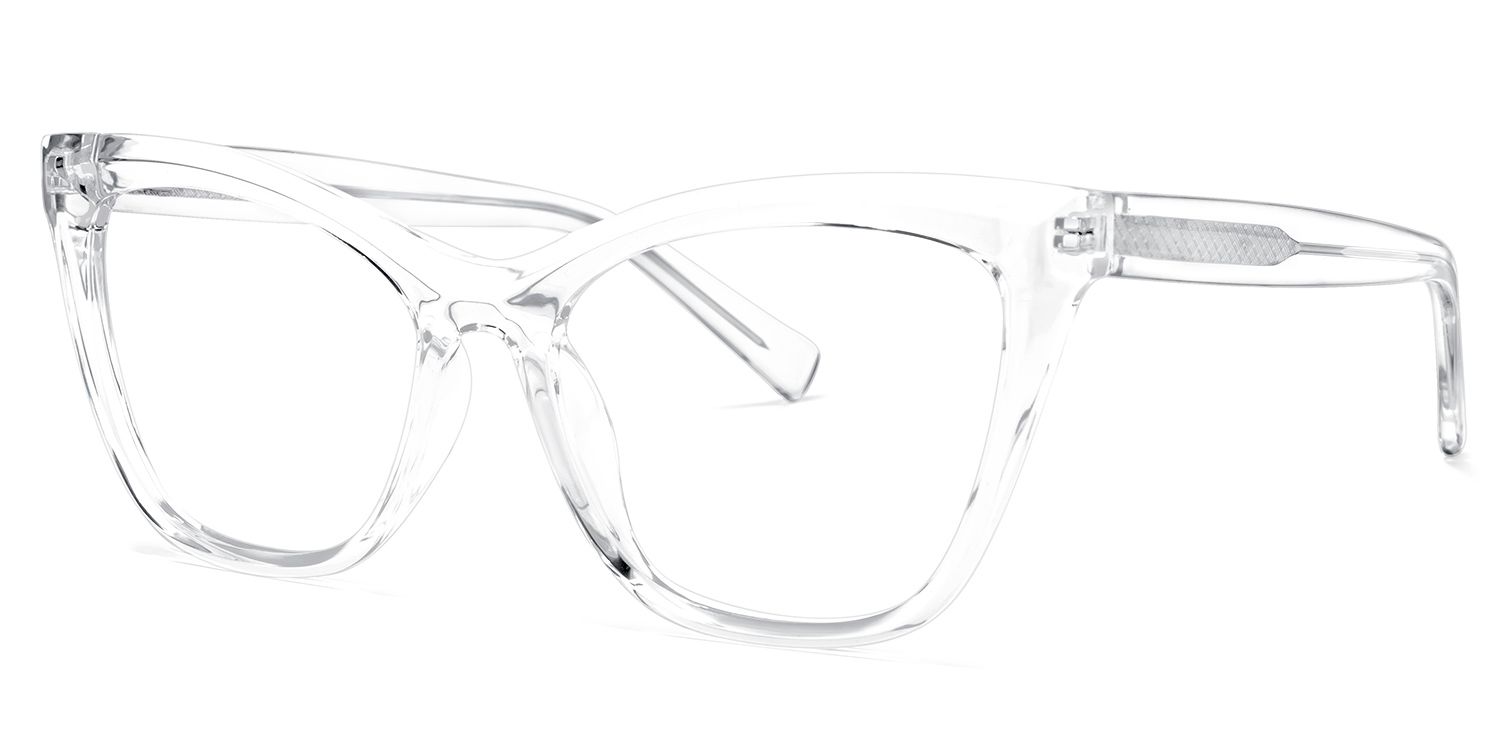 Raegan Cateye Clear Glasses | ZEELOOL UK1