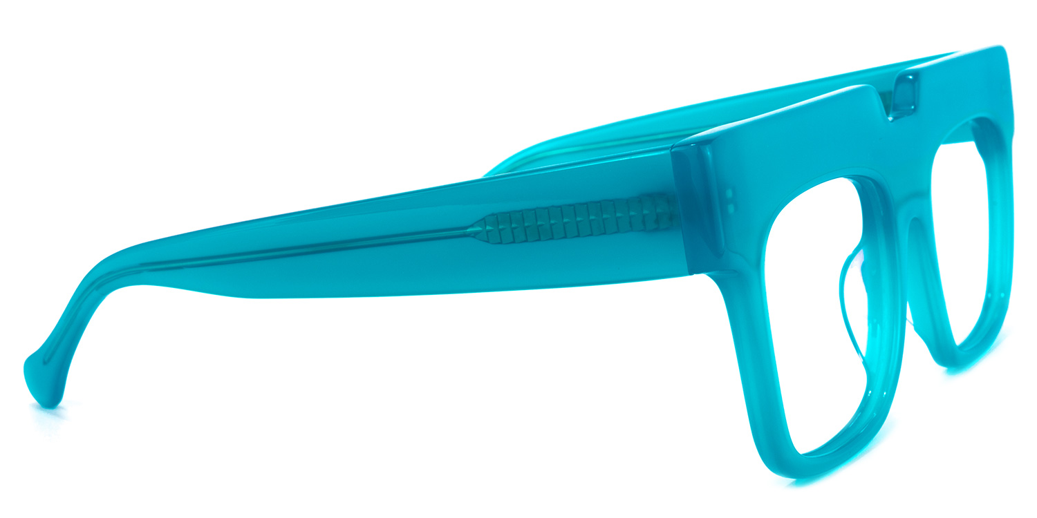 Travis Square Blue Glasses | ZEELOOL UK3