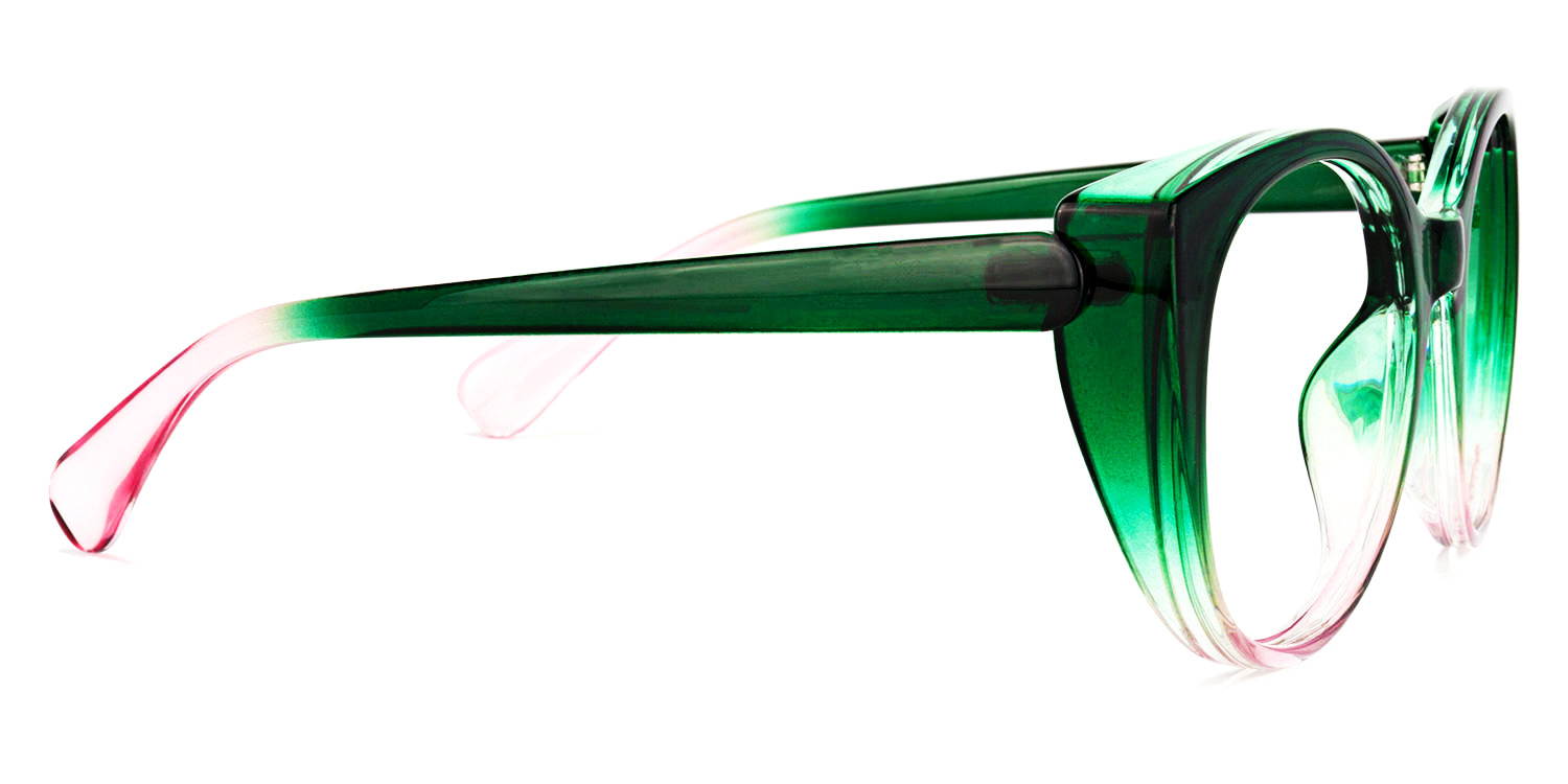 Migdalia Cateye Dark-Green Glasses2