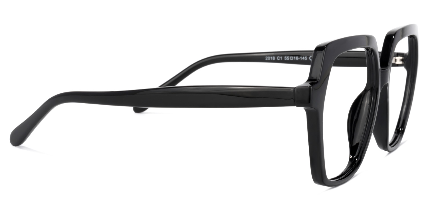 Norah Geometric Black Glasses3