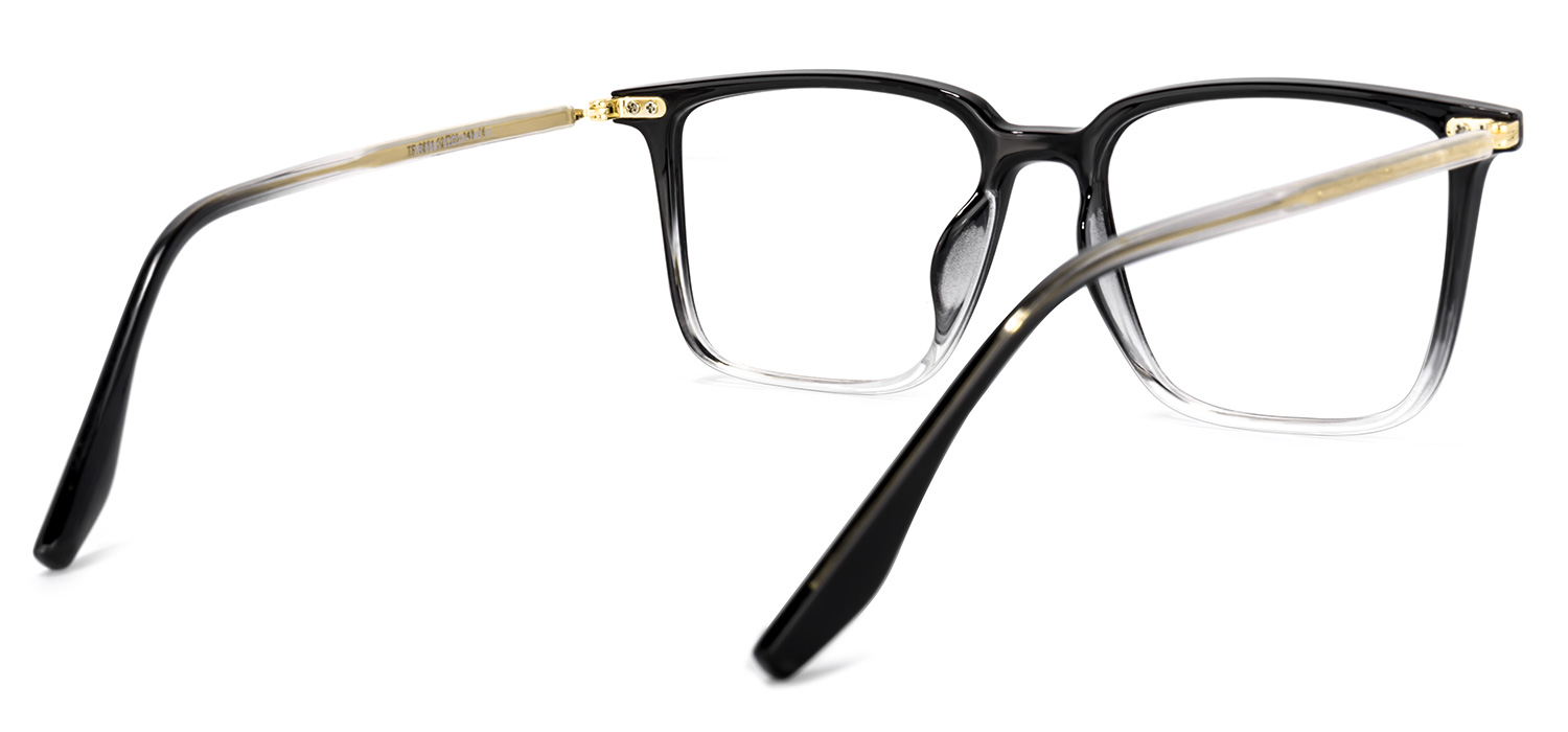 Tobias Square Black Glasses | ZEELOOL UK4