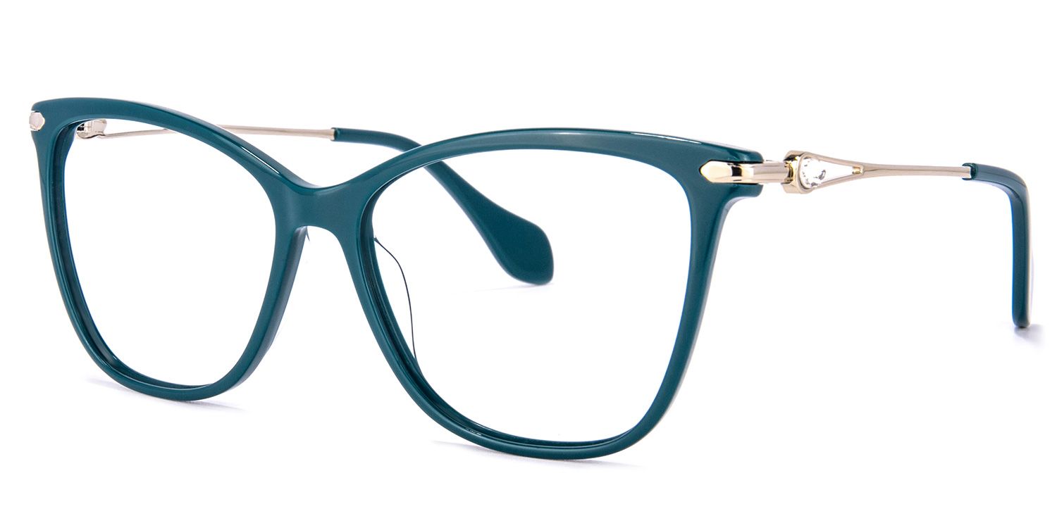 Westley Butterfly Peacock-Green Glasses | ZEELOOL UK1
