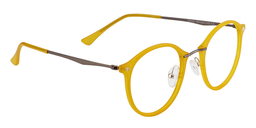 Ivy Round Yellow Glasses7