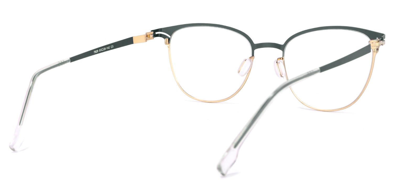 Yelena Sqaure Green Glasses | ZEELOOL UK4