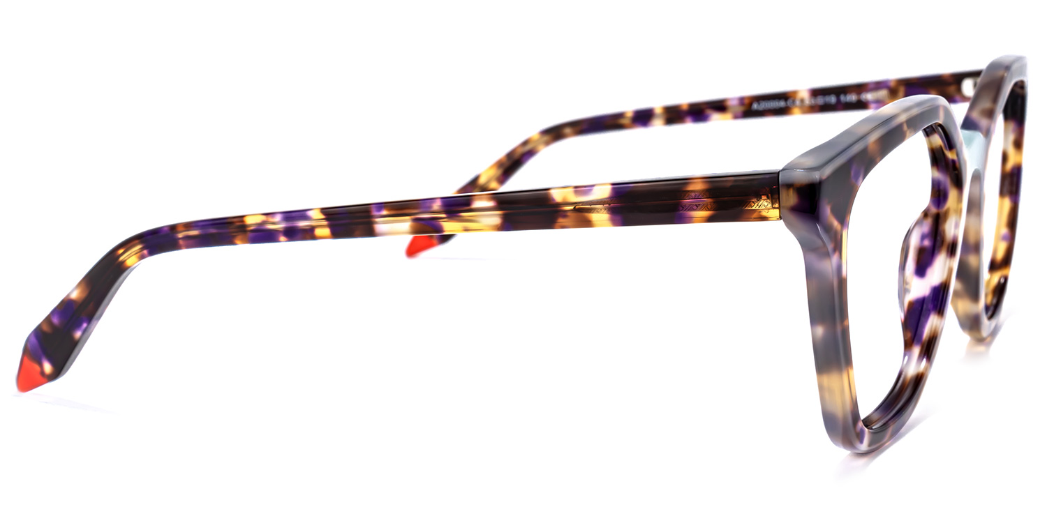Yannick Square Purple-Tortoise Glasses | ZEELOOL UK3