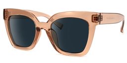Malcolm Square Beige-Clear Sunglasses1