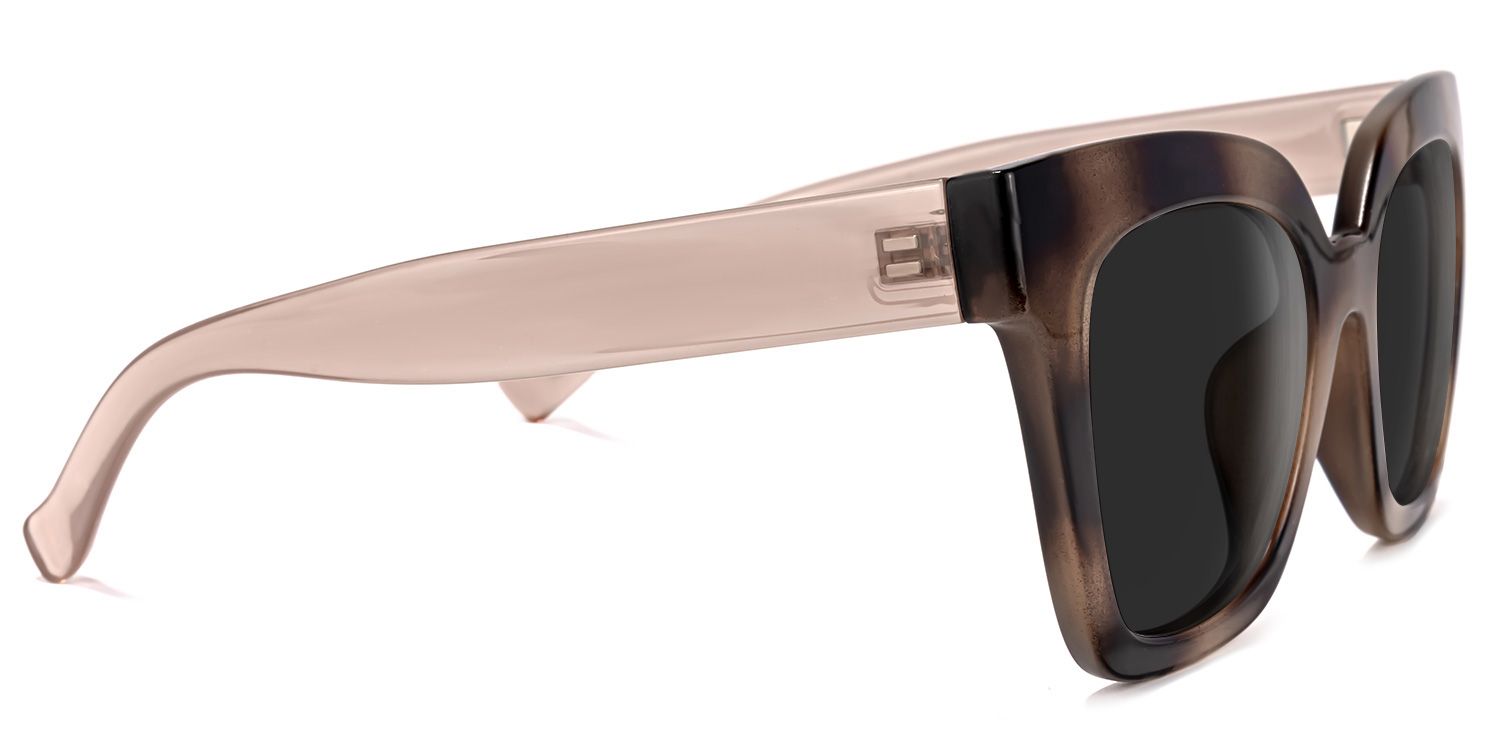 Malcolm Square Burnt Umber Sunglasses with Wide Frames4