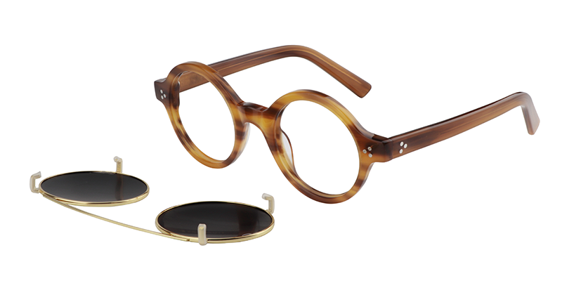 Clip-On Burnt Umber Sunglasses | ZEELOOL UK1