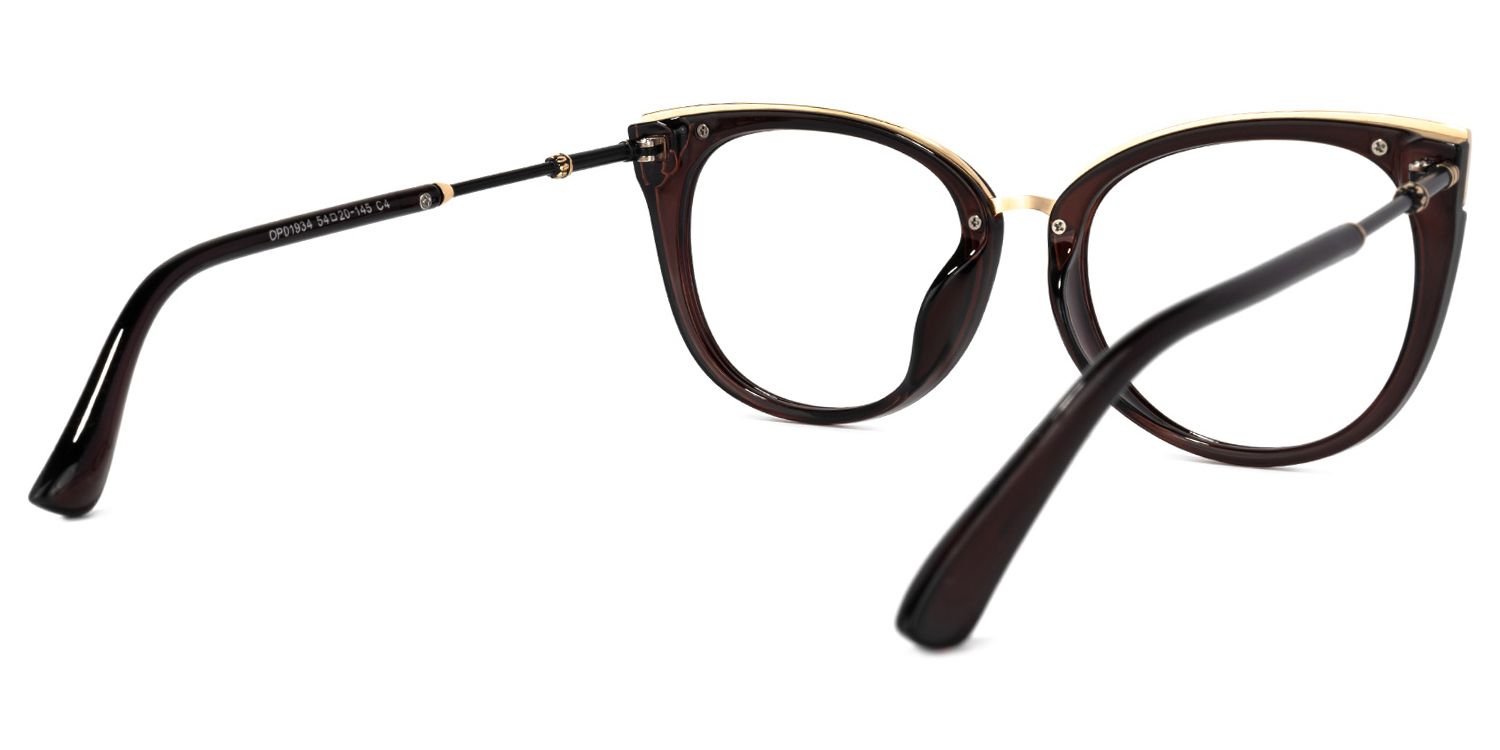 Dalton Cat Eye Burgundy Glasses | ZEELOOL UK4