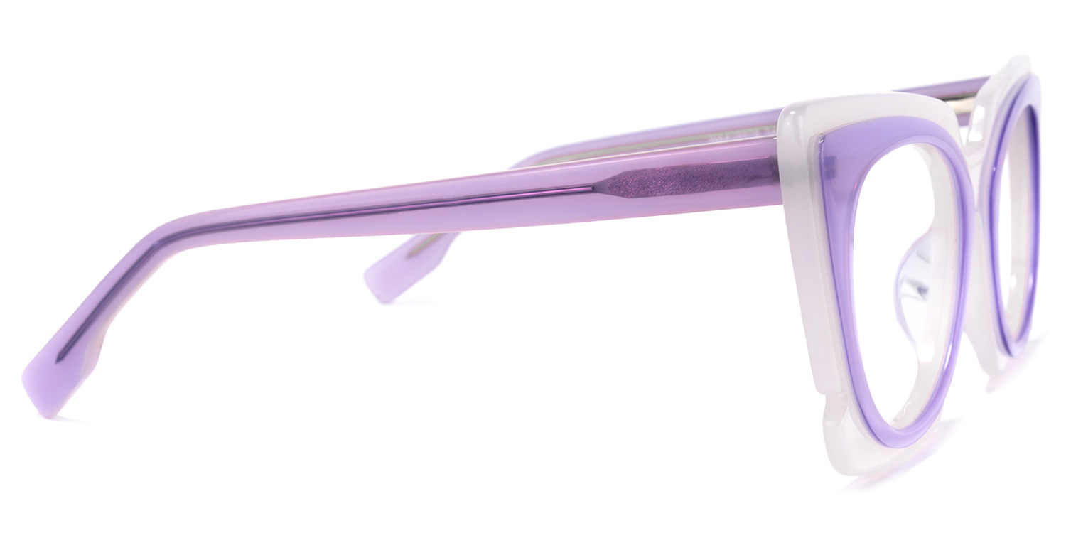 Wingate Cateye Purple Glasses | ZEELOOL UK3
