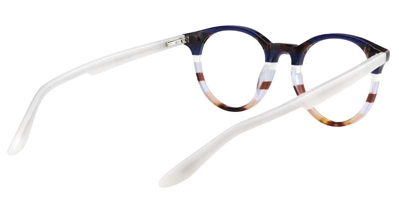 Round Dark Blue Glasses | ZEELOOL UK5