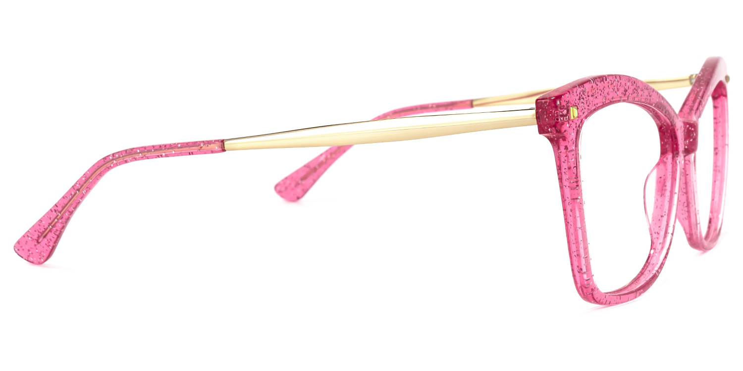Isaebella Butterfly Bright-Pink Glasses3