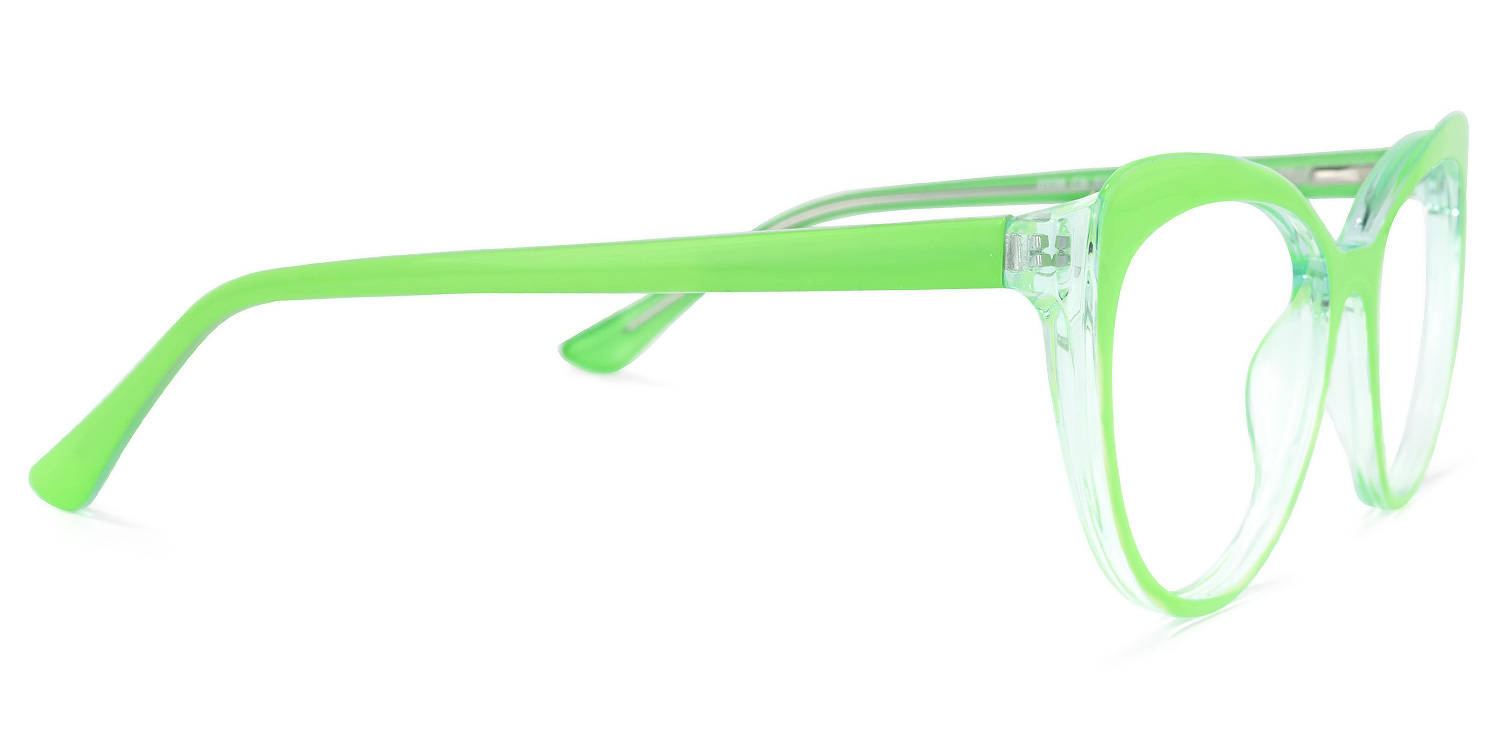 Torrence Cateye Green Glasses | ZEELOOL UK3
