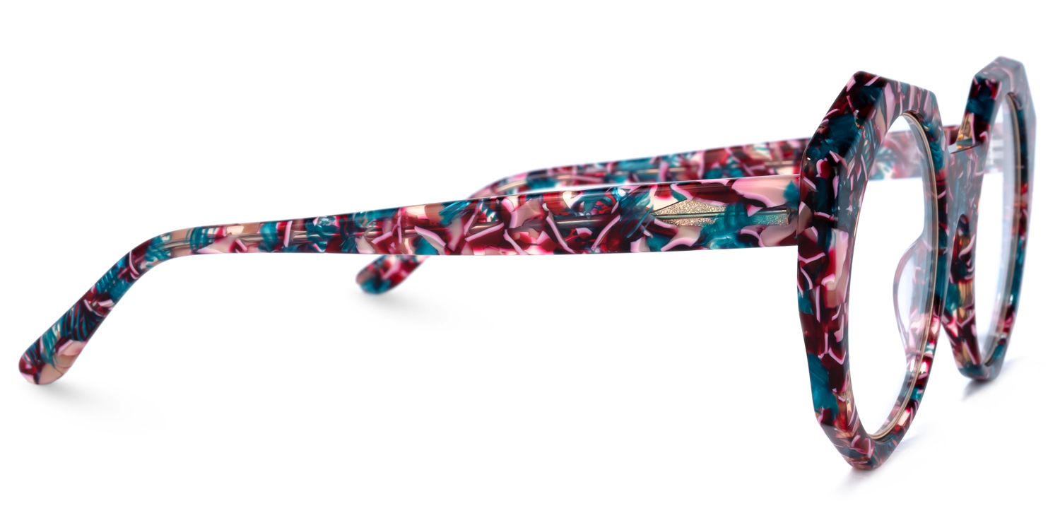 Bogar Geometric Floral Glasses | ZEELOOL UK3