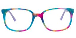 Angell Blue Rectangle Glasses0