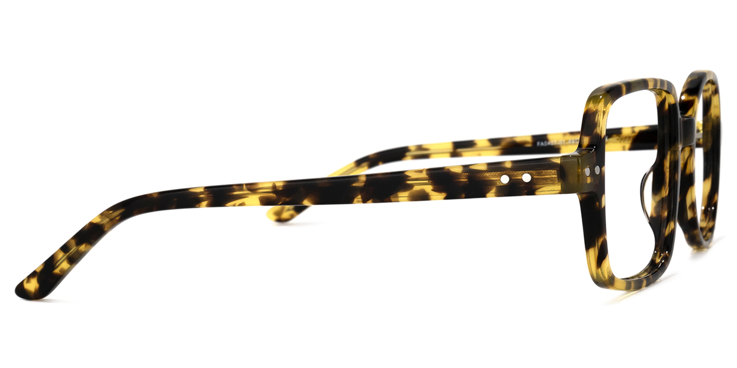 Tony Asymmetric Tortoise Glasses  | ZEELOOL UK3