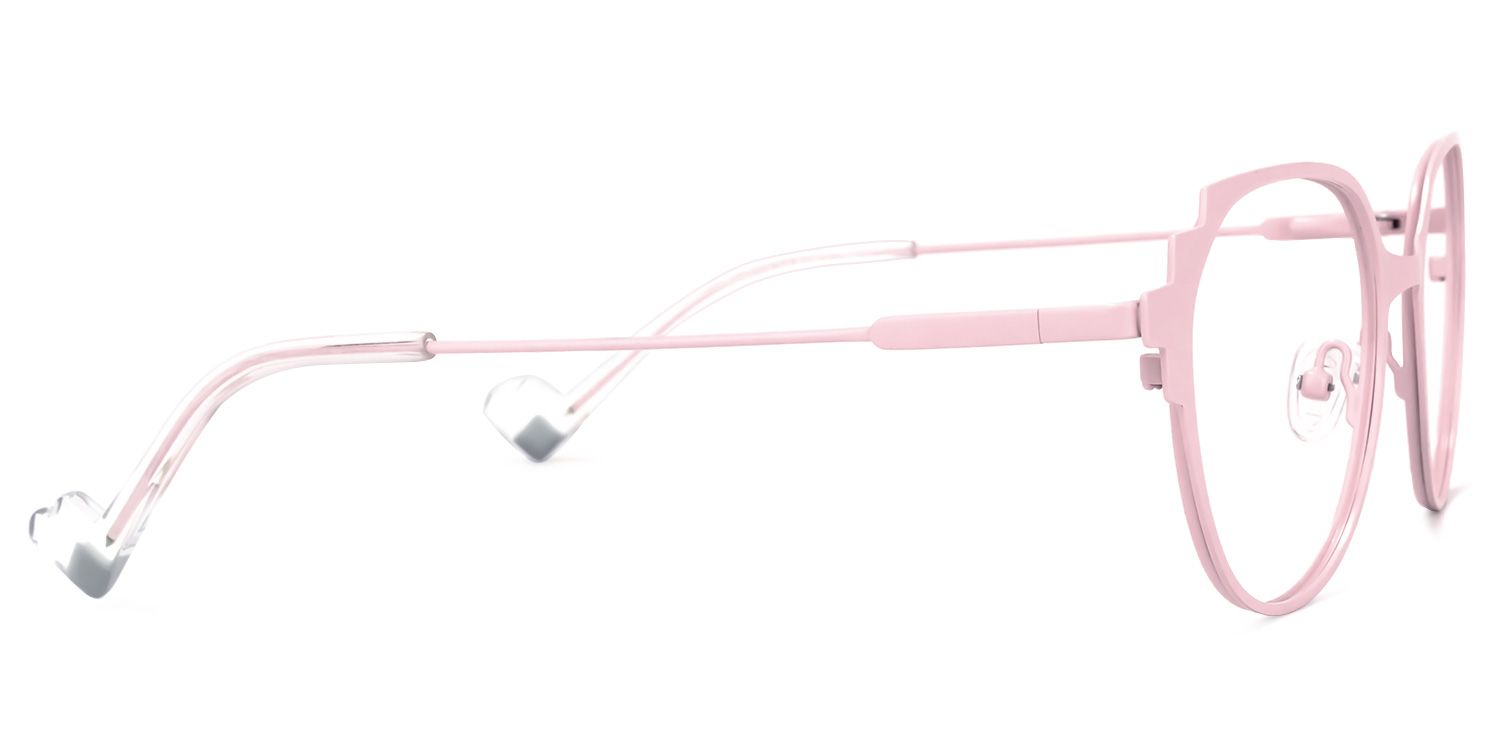 Lalita Geometric Pink Glasses | ZEELOOL UK3