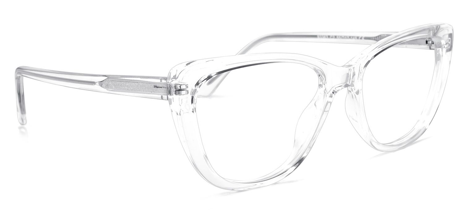 Qamar Cateye Clear Glasses | ZEELOOL UK2