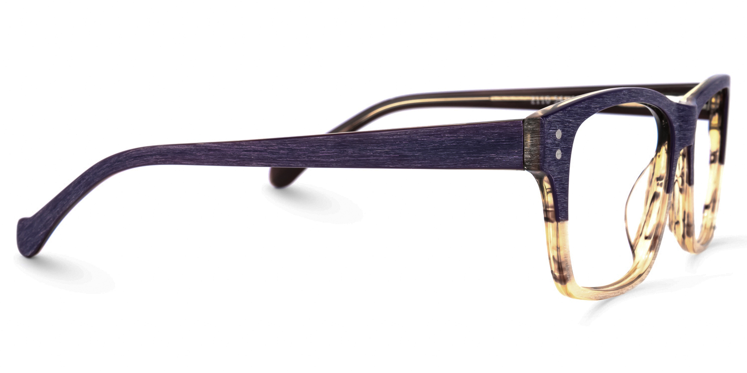 Karout Sqaure Purple Glasses | ZEELOOL UK3