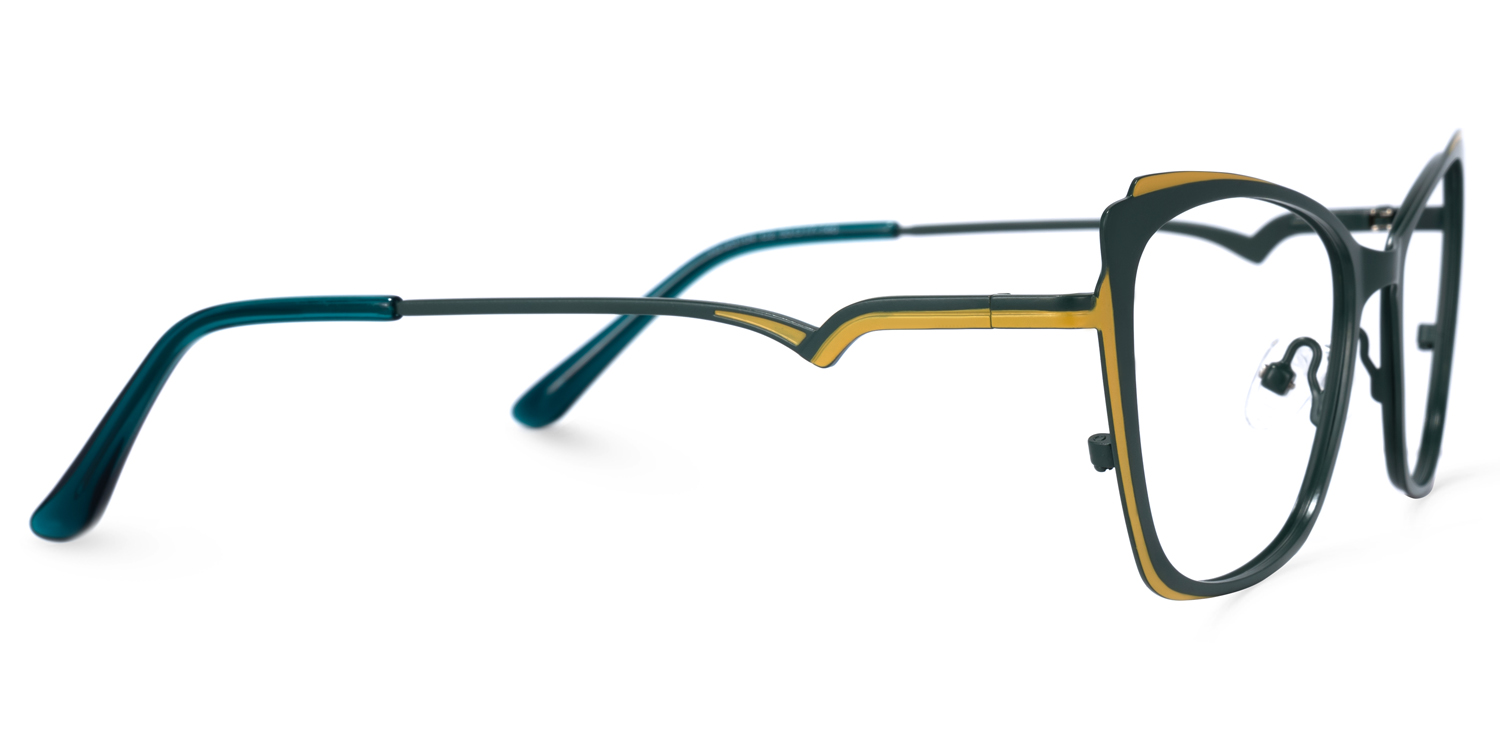 Divas Cateye Green Glasses | ZEELOOL UK3