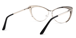 Ellen Silver Cat eye Glasses5
