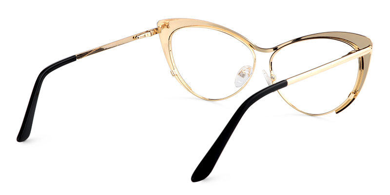 Ellen Cateye Gold Glasses6