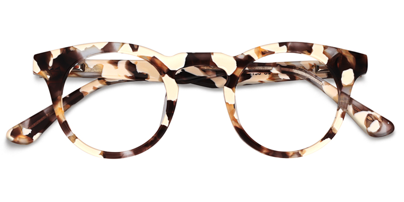 Abigail Round Light Tortoise Glasses1