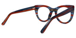 Aronia Cateye Blue-Red Glasses4