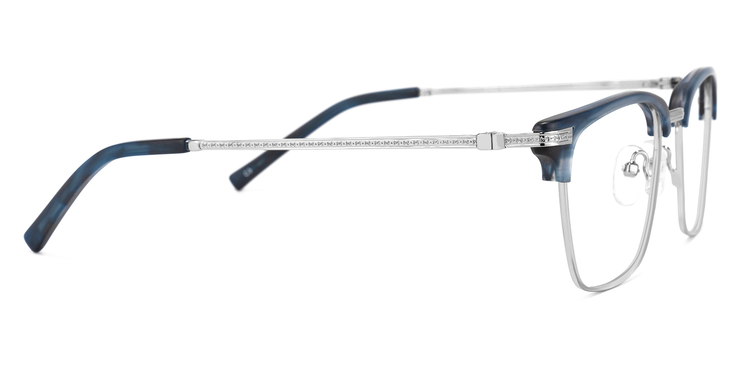 Simmons Browline Gray Glasses | ZEELOOL UK3